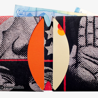 Micro Wallet WRECKAGE - Open Wallet Inside Design with cards and cash