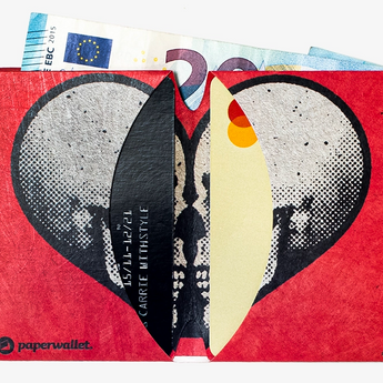Micro Wallet Boulevard - Open Wallet Inside Design with cards and cash