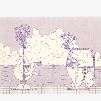 Micro Wallet Spring Dance - Open Wallet Outside Design