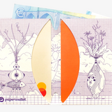 Micro Wallet Spring Dance - Open Wallet Inside Design with cards and cash