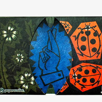 Micro Wallet Super-Duperstitious - Open Wallet Inside Design