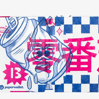 Micro Wallet Checked & Candies - Open Wallet Inside Design