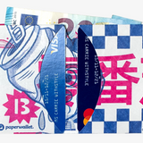 Micro Wallet Checked & Candies - Open Wallet Inside Design with cards and cash