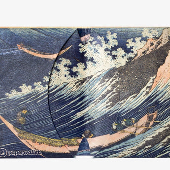 Micro Wallet The Great Wave - Open Wallet Inside Design