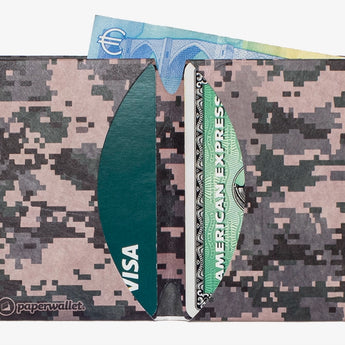 Micro Wallet Urban Camo - Open Wallet Inside Design