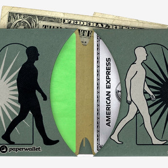 Micro Wallet Connected - Open Wallet Inside Design with cards and cash