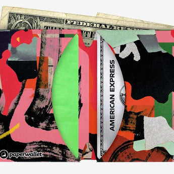 Micro Wallet Sensory Overload - Open Wallet Inside Design with cards and cash