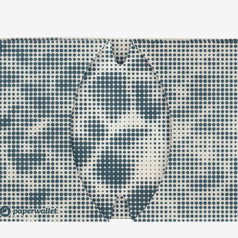 Micro Wallet Dotted Waves - Open Wallet Inside Design