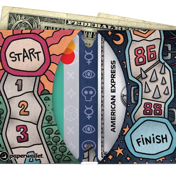 Micro Wallet YourTurn - Open Wallet Inside Design with cards and cash