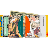 Micro Wallet Sun Sulfura - Open Wallet Inside Design with cards and cash