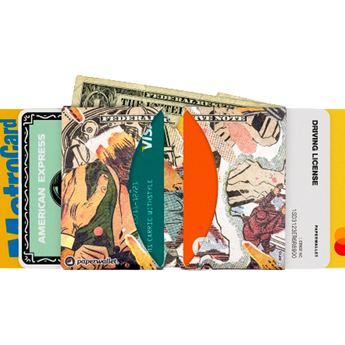 Micro Wallet Sun Sulfura - Open Wallet Inside Design with cards and cash