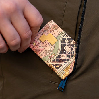 Micro Wallet Ashoe - Open Wallet Inside Design with cards and cash