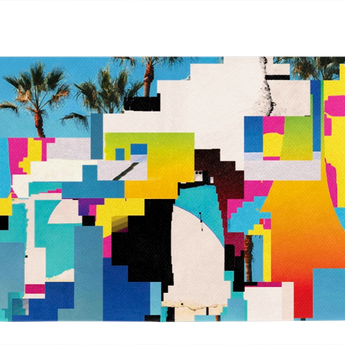 Micro Wallet Fragments of Venice - Open Wallet Outside Design