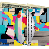 Micro Wallet Fragments of Venice - Open Wallet Inside Design with cards and cash