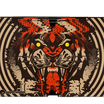 Micro Wallet Tiger - Open Wallet Inside Design