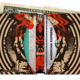 Micro Wallet Tiger - Open Wallet Inside Design with cards and cash