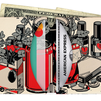 Micro Wallet Knives - Open Wallet Inside Design with cards and cash