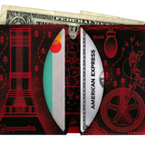 Micro Wallet Over n' Out - Open Wallet Inside Design with cards and cash