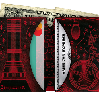 Micro Wallet Over n' Out - Open Wallet Inside Design with cards and cash