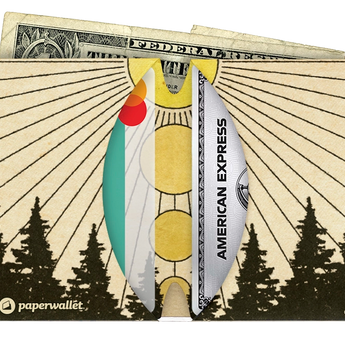 Micro Wallet Halcyon - Open Wallet Inside Design with cards and cash
