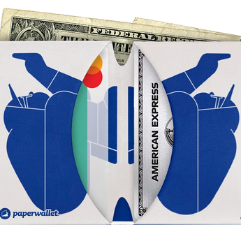 Micro Wallet Look on the Bright Side - Open Wallet Inside Design with cards and cash