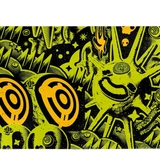 Micro Wallet Acid Planet - Open Wallet Outside Design