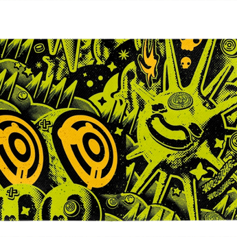 Micro Wallet Acid Planet - Open Wallet Outside Design