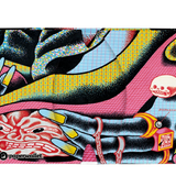 Micro Wallet Mysterious Woman - Open Wallet Inside Design