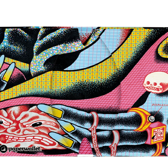 Micro Wallet Mysterious Woman - Open Wallet Inside Design
