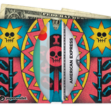 Micro Wallet Blooming Sharpness - Open Wallet Inside Design with cards and cash