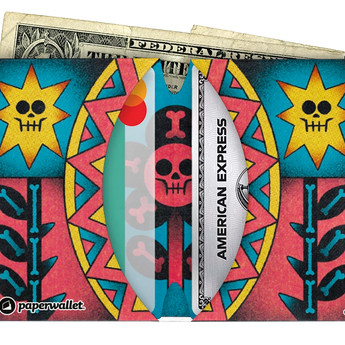 Micro Wallet Blooming Sharpness - Open Wallet Inside Design with cards and cash