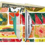 Micro Wallet Garden Quilt - Open Wallet Inside Design with cards and cash