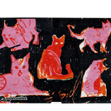 Micro Wallet Meow - Open Wallet Inside Design