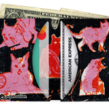 Micro Wallet Meow - Open Wallet Inside Design with cards and cash