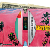 Micro Wallet Little California - Open Wallet Inside Design with cards and cash