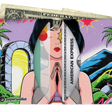 Micro Wallet Happiness - Open Wallet Inside Design with cards and cash
