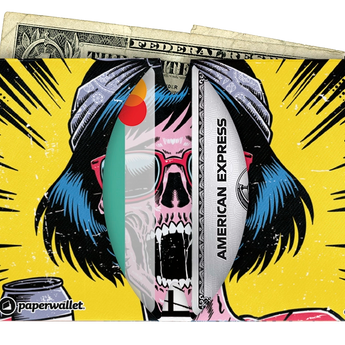 Micro Wallet Fearless - Open Wallet Inside Design with cards and cash