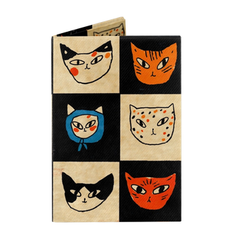 Micro Wallet Cat Bingo - Front Design