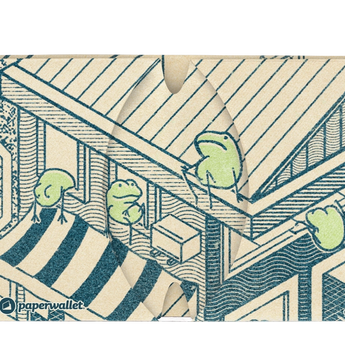 Micro Wallet Frog Hotel - Open Wallet Inside Design