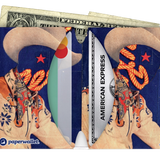 Micro Wallet Howdy Partner! - Open Wallet Inside Design with cards and cash