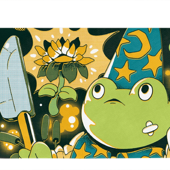 Micro Wallet Magic Frog - Open Wallet Outside Design