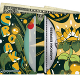 Micro Wallet Magic Frog - Open Wallet Inside Design with cards and cash