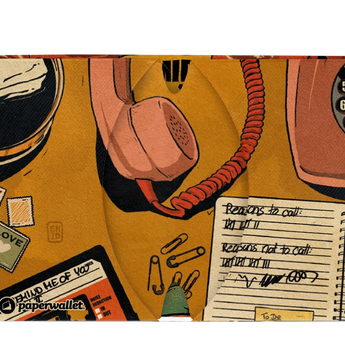 Micro Wallet Ramen Girl - Open Wallet Inside Design