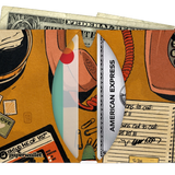 Micro Wallet Ramen Girl - Open Wallet Inside Design with cards and cash