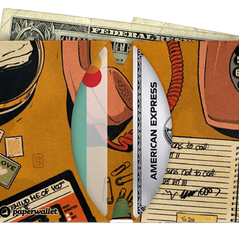 Micro Wallet Ramen Girl - Open Wallet Inside Design with cards and cash