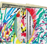 Micro Wallet May This Be Evergreen - Open Wallet Inside Design with cards and cash