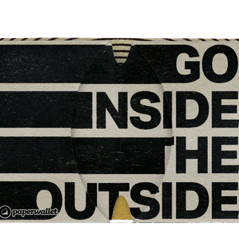 Micro Wallet Find Yourself - Open Wallet Inside Design