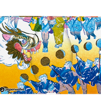 Micro Wallet Dragon Dance - Open Wallet Inside Design