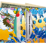Micro Wallet Dragon Dance - Open Wallet Inside Design with cards and cash