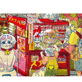 Micro Wallet Maneki Neko - Open Wallet Outside Design